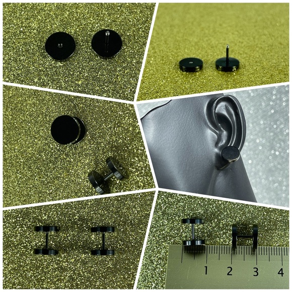 7 Pair Stainless Steel Earrings Unisex